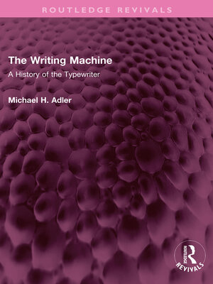 cover image of The Writing Machine